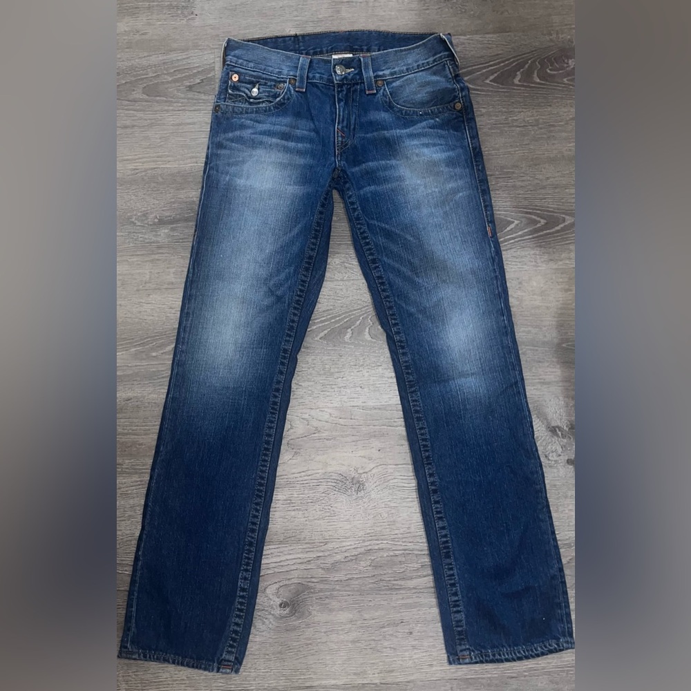 True Religion Dark Blue Straight Jeans (RARE)